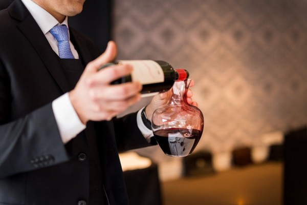 Wine tasting with a sommelier